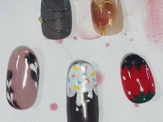 【トータルビューティ科】チョコレートパック/バレンタインメイク/バレンタインネイルアートの画像