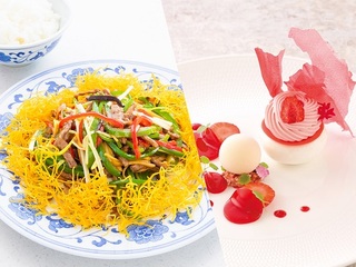 中国料理とスイーツを同時に体験!チンジャオロース(青椒肉絲)+皿盛りデザート「ヴァシュランの画像