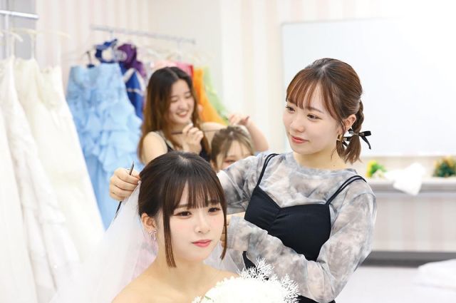 美容科 ブライダルスタイリストコース 人生最高の瞬間をプロデュースするプロをめざす！