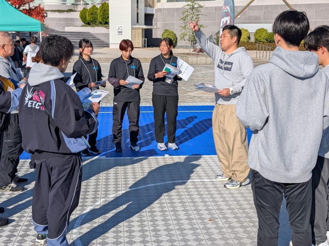 人間科学部 スポーツ行動学科 スポーツマネジメント分野 実践を通して体験することでマネジメントの現場力を養う