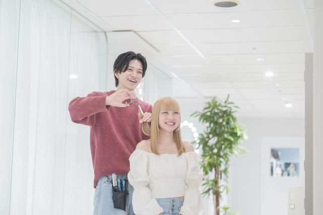 美容師科（厚生労働大臣指定 美容師養成施設） 美容技術とセンスを兼ね備え、幅広いフィールドで活躍できる美容師へ