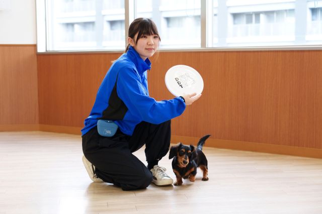 ドッグトレーナー科 憧れの訓練士に一歩ずつ近づいている実感。