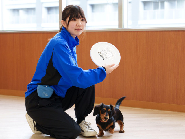 ドッグトレーナー科 憧れの訓練士に一歩ずつ近づいている実感。