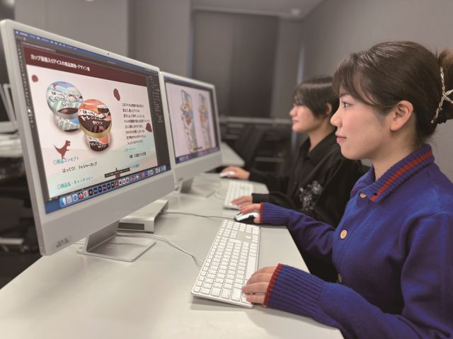 アニメ総合テクノロジー科 グラフィックデザイン＆イラストコース 広告・ロゴ・パッケージ・Webなどのデザインを通して商品の魅力を表現するグラフィックデザイナーに！