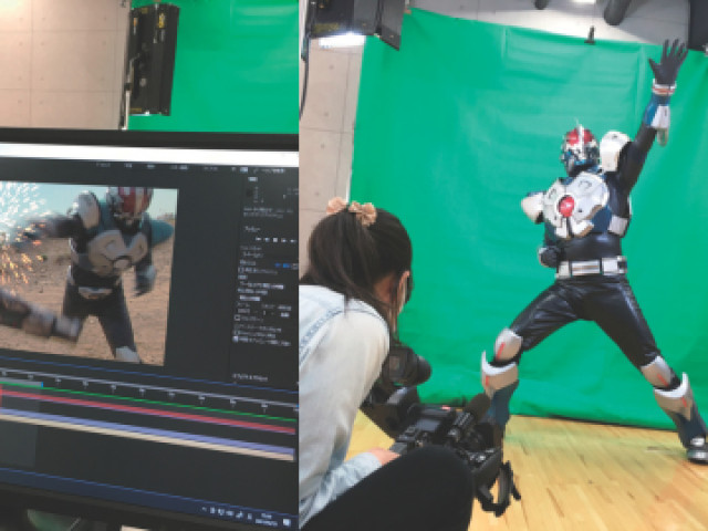 映像・舞台テクノロジー科 特撮＆VFXクリエイターコース CG・VFX技術を駆使できるトップクリエイターへ 最先端のデジタル映像スキルを学び、特撮・映画業界で活躍できる人材を育成！