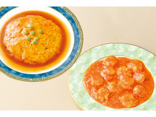 蟹玉＆海老のチリソースの画像