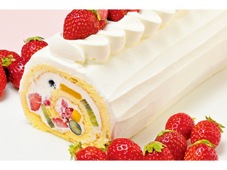 フルーツロールケーキの画像