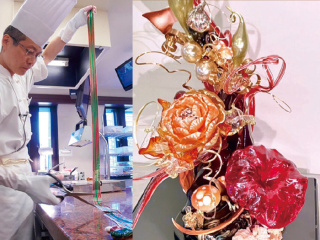 <講習編>洋菓子「砂糖の芸術 光と艶で魅せる!アメ細工」の画像