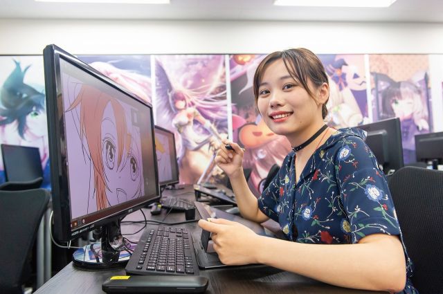 スーパーテクノロジー科 アニメワールド アニメーター、イラストレーター、声優マネージャー、ネット動画クリエーター、アニメ音響エンジニアなどを育成