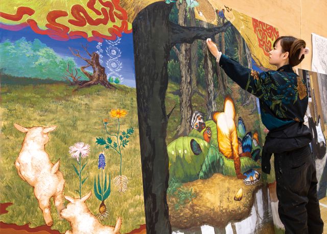 造形学部 造形学科 美術表現領域 美術って何だろう、誰のためにつくっているのだろう、その考え方を学びます。