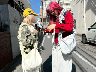 ドローストリングバッグ制作の画像