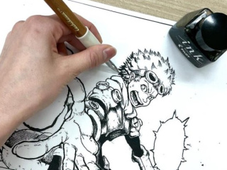 【マンガ学科】 アナログ画材を使ってキャラクターを描こう！つけペン入門の画像