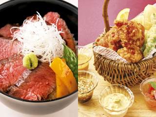 選べるフェア！日本料理「ステーキ丼」or 中国料理「ジューシー唐揚げ」の画像