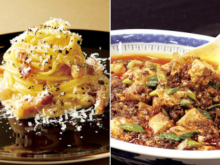 選べるフェア！西洋料理「カルボナーラ」or 中国料理「麻婆豆腐」の画像