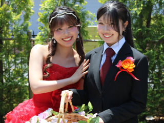 【ブライダル・ホテル科】学生プロデュース！模擬挙式！ハロウィンカチューシャをつけて参加！の画像