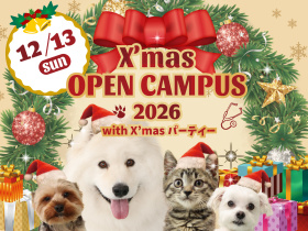 ヤマザキ動物専門学校★X'masオープンキャンパス★