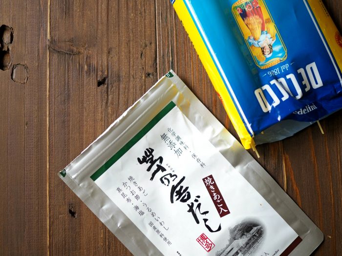 きのこたっぷりワンパン料理きのこの出汁パスタ