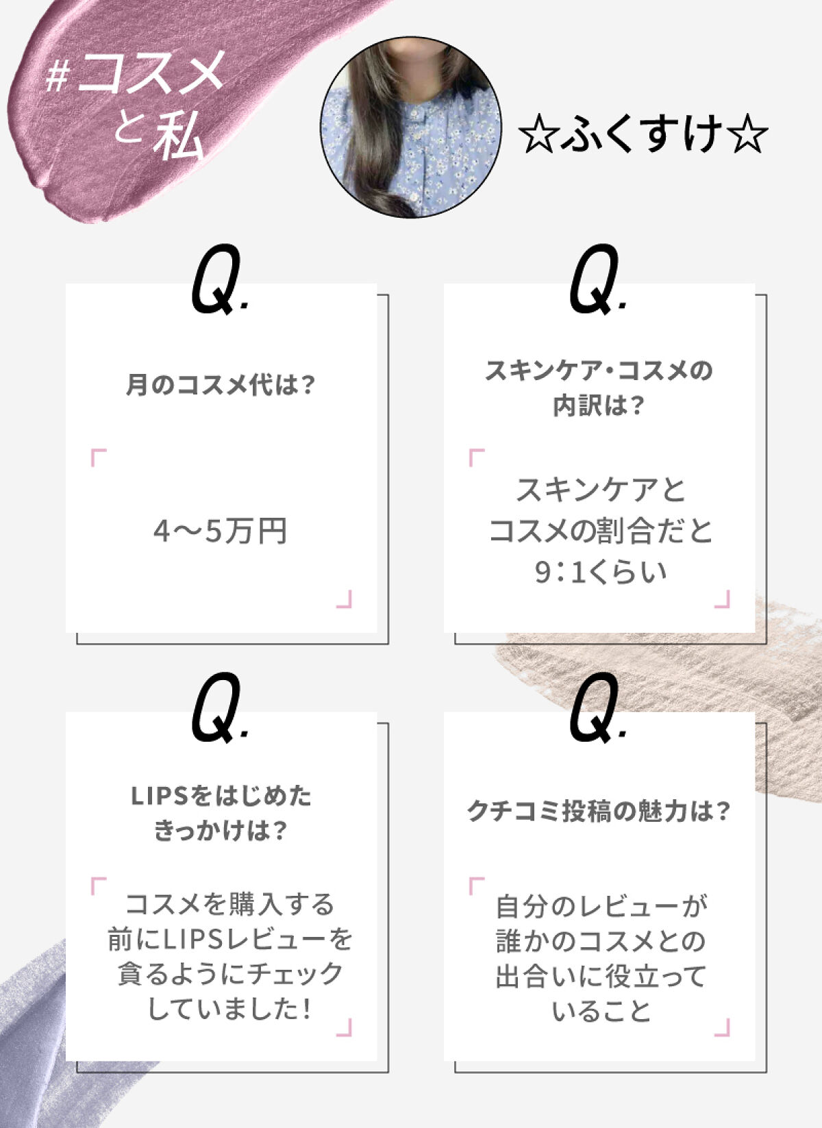 LIPSとコスメと私】愛用歴は4年。☆ふくすけ☆さんが語るLIPSの魅力っ