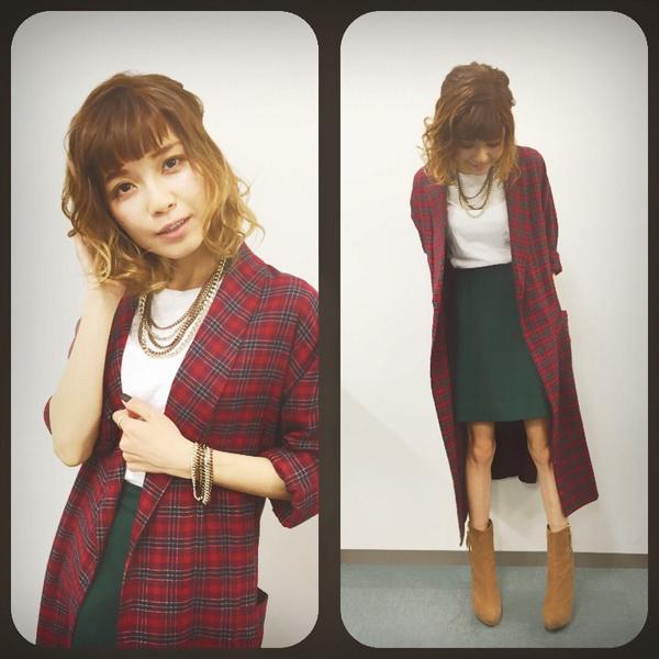 ロングシャツがイマドキ♪