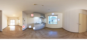 パークサイド木下 A207 【大阪府ＪＲ阪和線 東岸和田駅】 の外観写真