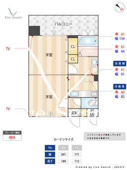 エンクレスト薬院Ⅱ 202 【福岡県薬院駅】 の間取り図
