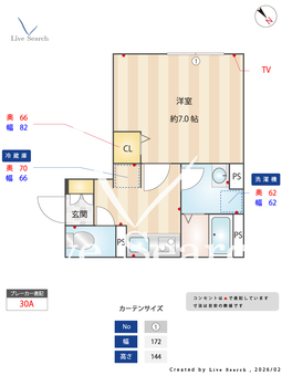 SOLASIA residence 西新井 102 【東京都西新井駅】 の間取り図