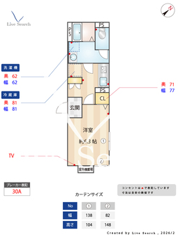 SOLASIA residence 西新井 203 【東京都西新井駅】 の間取り図