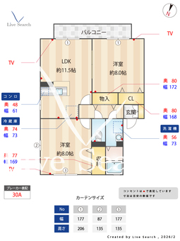 レスポワールⅢ 201 【埼玉県的場駅】 の間取り図