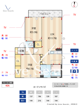 Green terrace エール 201 【熊本県三里木駅】 の間取り図