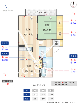 リバーサイドスクエア 201 【奈良県近鉄奈良】 の間取り図