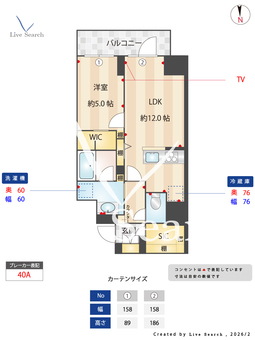 リブス本厚木 403 【神奈川県本厚木】 の間取り図