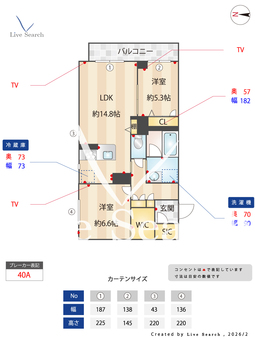 フォンターナワイユー 201 【千葉県松戸】 の間取り図
