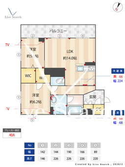 ブランパント 203 【茨城県万博記念公園駅】 の間取り図