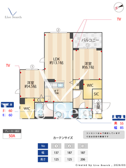 ルピナス　グランデ 106 【千葉県東松戸駅】 の間取り図