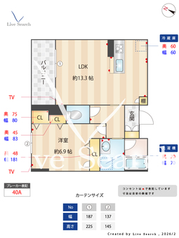 ラ　グリシーヌⅢ 205 【千葉県流山セントラルパーク】 の間取り図
