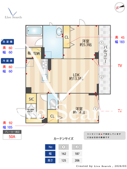 ルピナス　グランデ 202 【千葉県東松戸駅】 の間取り図