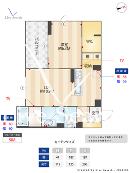 ルピナス　グランデ 301 【千葉県東松戸駅】 の間取り図
