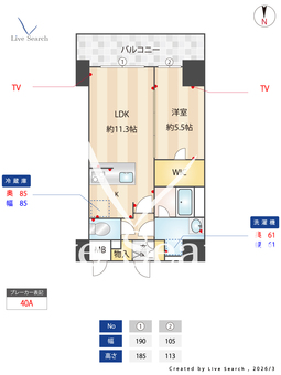 S-RESIDENCE高岳ardent 204 【愛知県高岳駅】 の間取り図