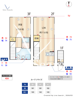 ノーザンロード東武練馬Ⅱ 201 【東京都東武練馬】 の間取り図