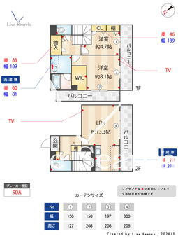 plancher曙 201 【福岡県西新駅】 の間取り図