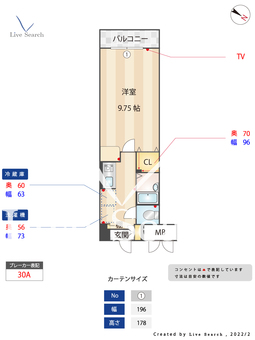 カスティージョ東比恵 206 【福岡県東比恵駅】 の間取り図