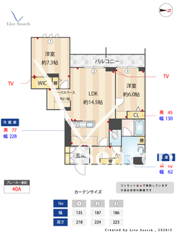 デアグランツ 207 【神奈川県元住吉駅】 の間取り図