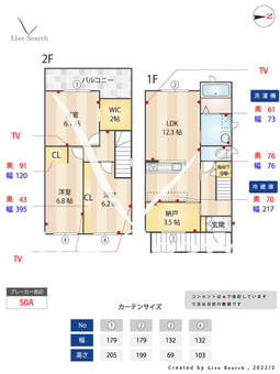 フクラ・トゥナ  【福岡県千早駅】 の間取り図