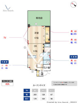 ロマネスク天神 101 【福岡県天神駅】 の間取り図
