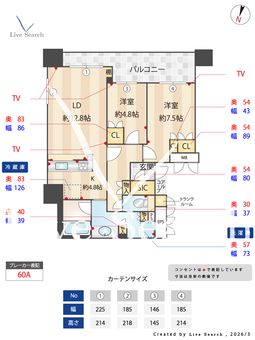 ウェリス・ジオ梅田レジデンス 806 【大阪府大阪梅田駅　６分】 の間取り図