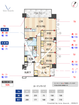 ライオンズ平尾サーパスレジデンス 405 【福岡県西鉄平尾】 の間取り図