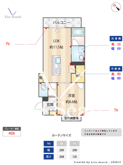 メゾン　ド　シルヴィア 301 【福岡県平尾駅】 の間取り図