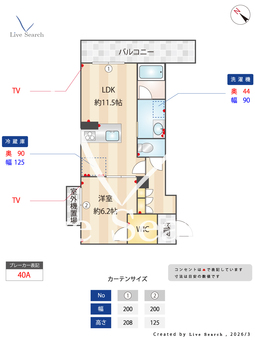 メゾン　ド　シルヴィア 302 【福岡県平尾駅】 の間取り図