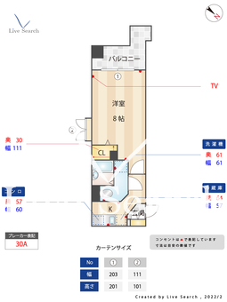 フェアリー高砂 906 【福岡県平尾駅】 の間取り図