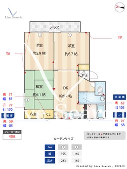 シャーメゾンくすのき 107 【和歌山県宮前駅】 の間取り図
